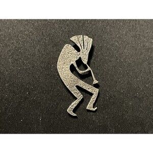 Bernard Dawahoya-Hopi Vintage Sterling Silver Kokopelli Brooch